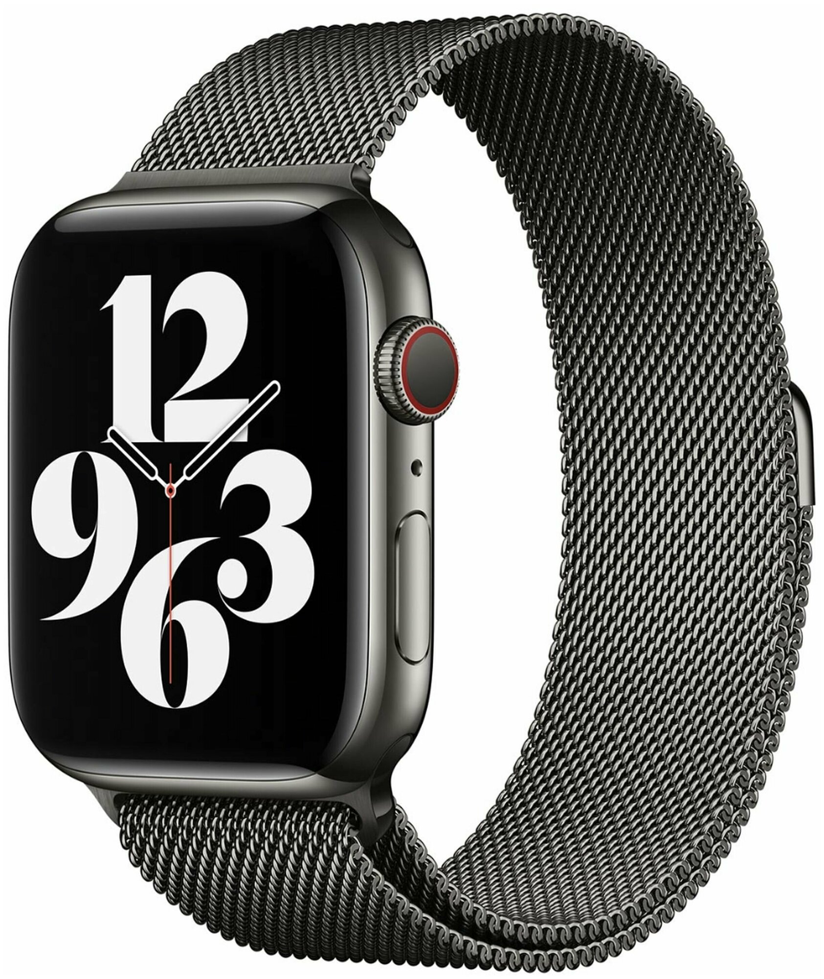 Ремешок Apple Milanese Loop Graphite для Apple Watch 42-44-45-49mm MYAQ2ZM/A