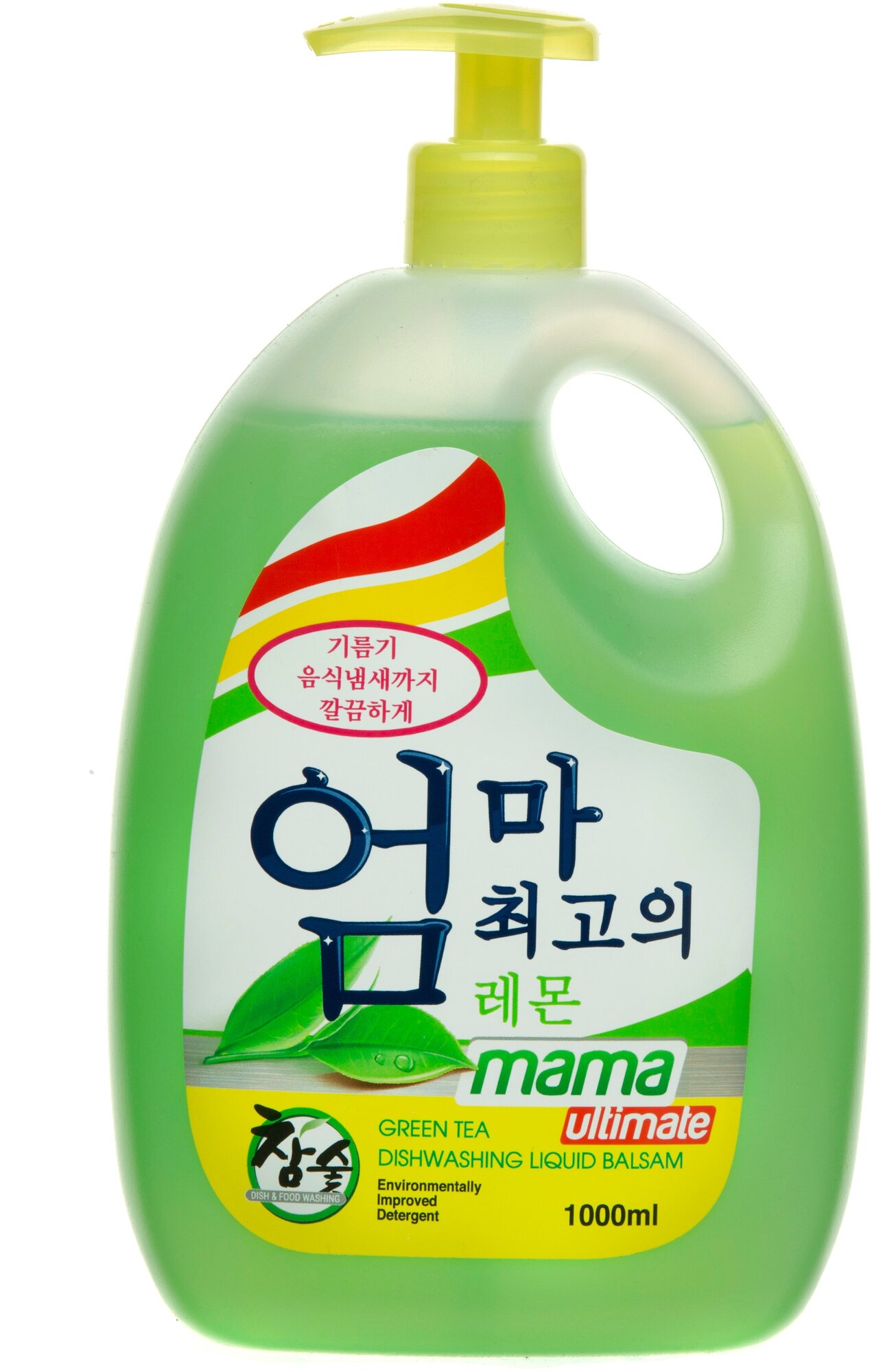 Бальзам для мытья посуды Mama Ultimate, зеленый чай, 1 л
