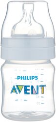 Philips AVENT Бутылочка для кормления Anti-colic SCF810/17, 125 мл, с рождения, белый/прозрачный