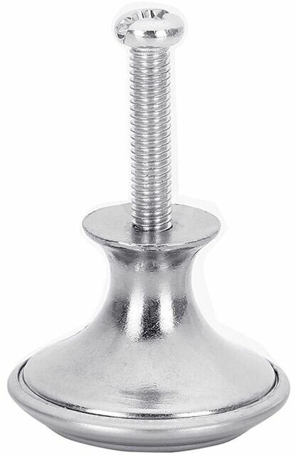 Ручка-кнопка Brante BR906 серебро (комплект 8шт) нержавеющая сталь - фотография № 9
