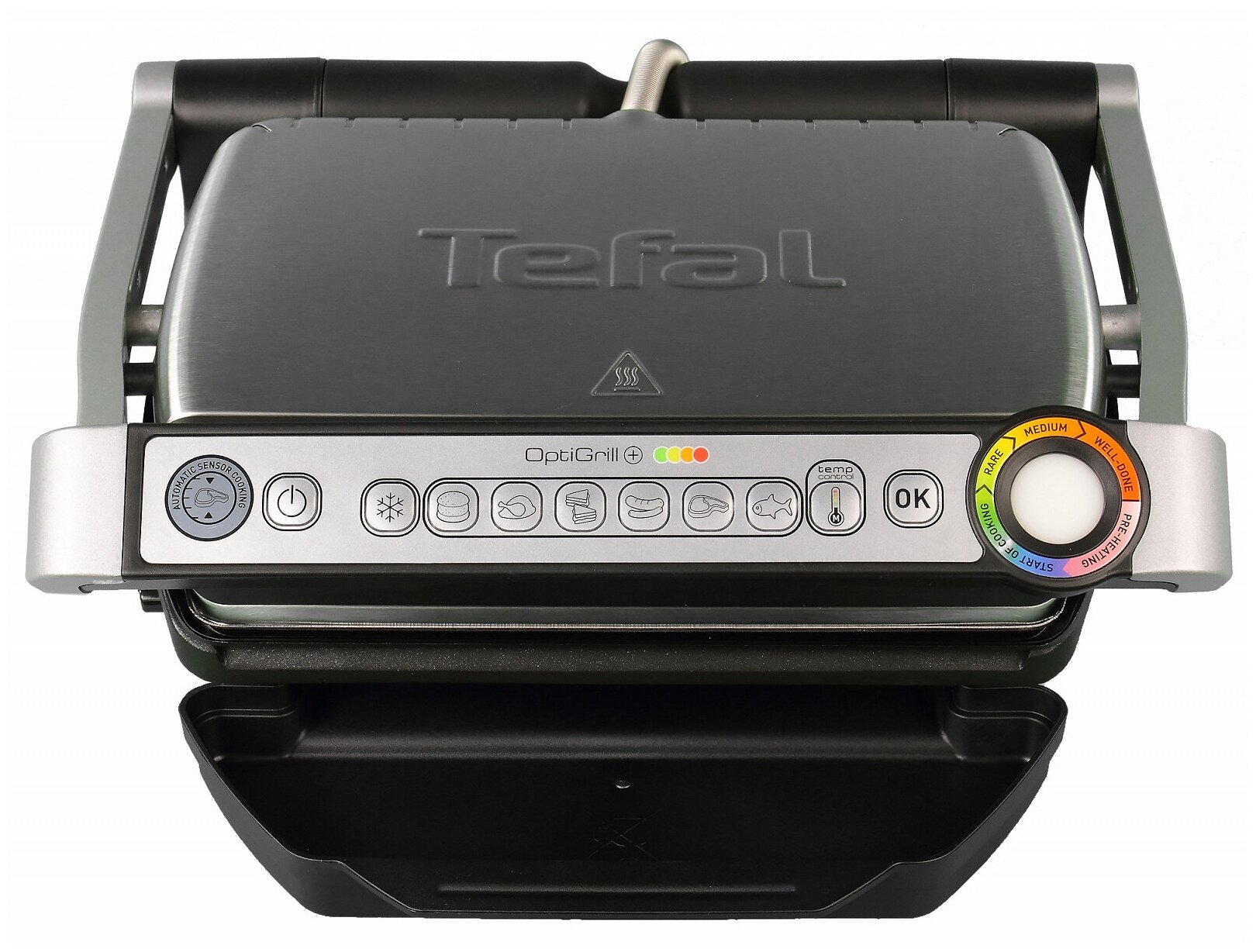 Гриль Tefal Optigrill+ GC712, стальной