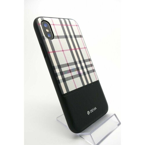 Чехол Devia для iPhone Xs, iPhone X Lattice case, черная чехол devia для iphone xs iphone x nature case