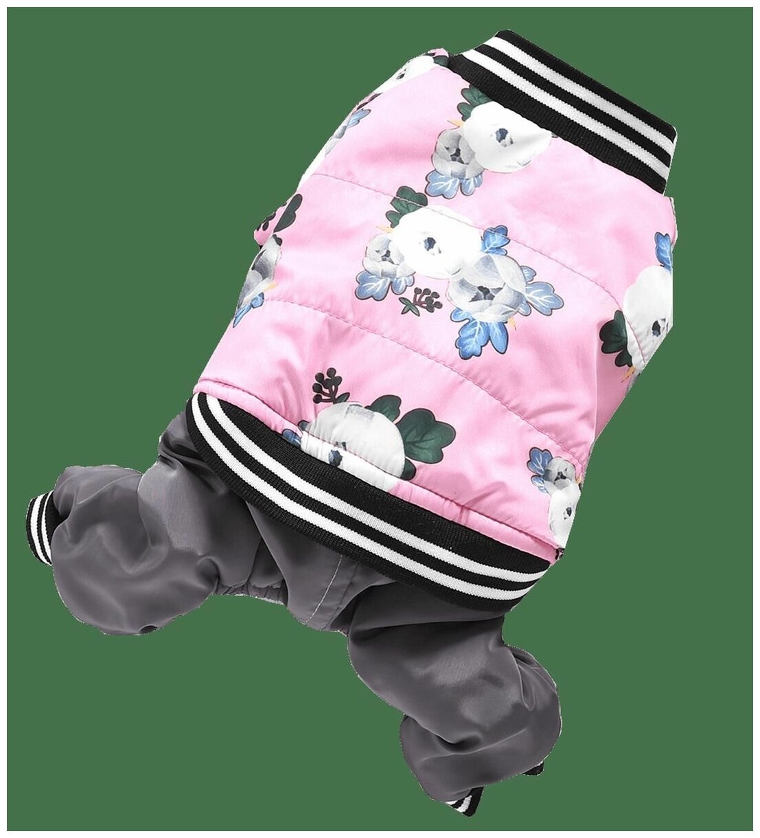 Одежда для собак Уют Комбинезон Розы, Хм16М, розовый, белый, размер M
