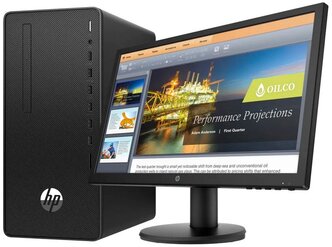 Настольный компьютер HP 290 G4 MT Bundle (1C6V1EA) Mini-Tower, Intel Core i5-10500, 4 ГБ, 1 ТБ HDD, Intel UHD Graphics 630, DOS, 20.7, чеpный