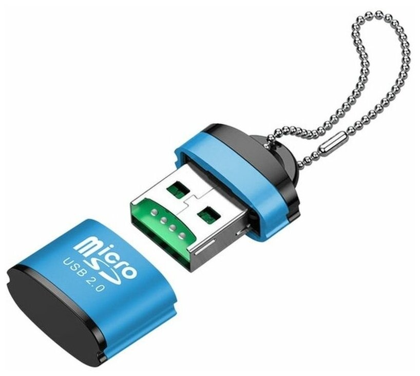 Картридер Micro SD на USB адаптер переходник для карт памяти