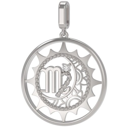 Серебряный кулон Дева