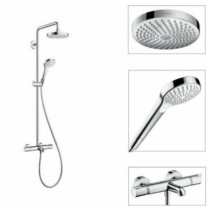 Душевая стойка Hansgrohe Croma Select S 180 2 jet 27351400 - фотография № 3