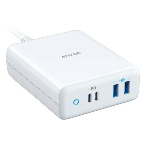 Сетевое зарядное устройство ANKER PowerPort Atom IV, Global, white сетевое зарядное устройство anker a2046 powerport atom lll 65w slim черный