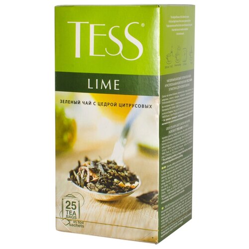 Tess Чай зеленый ТЕSS Лайм 1,5г*25пак