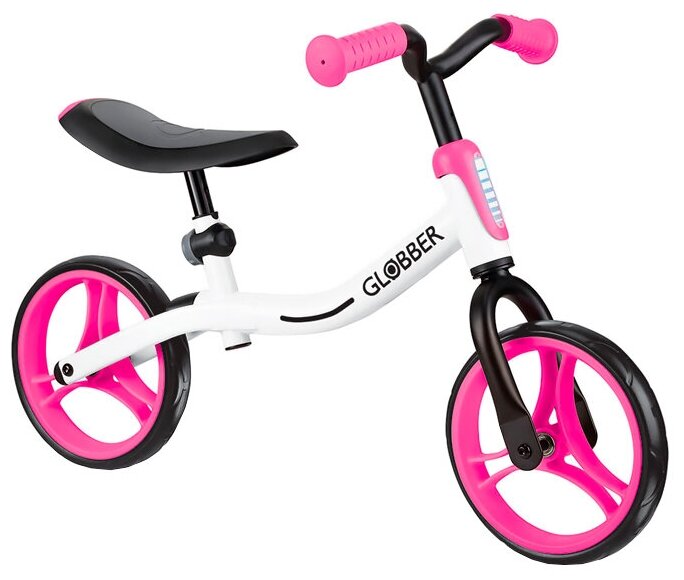 Беговел GLOBBER Go Bike белый/розовый