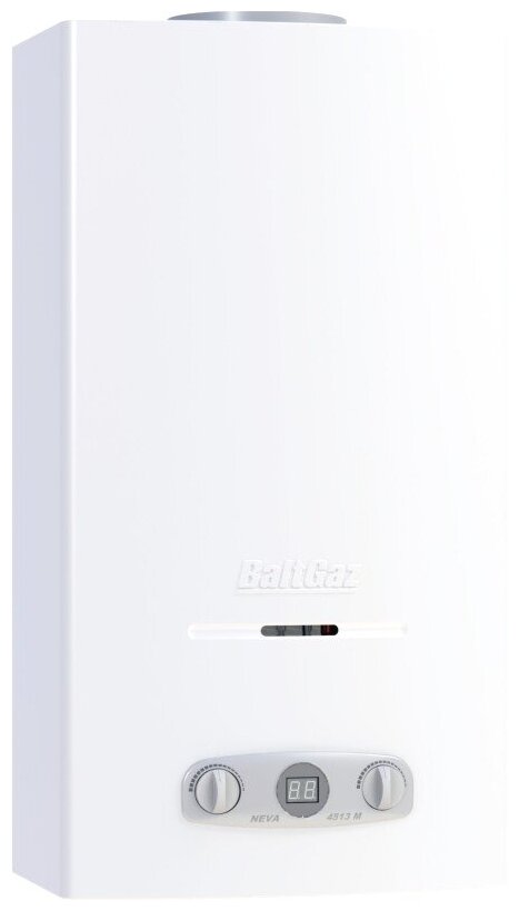 водонагреватель газовый NEVA 4513M 26кВт белый - фотография № 3