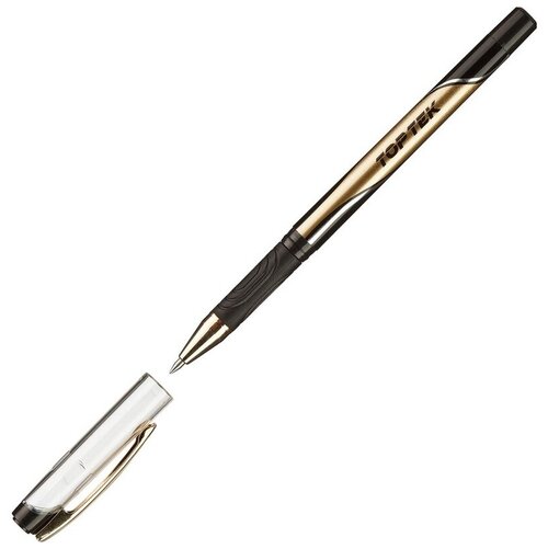 Ручка гелевая Unimax Top Tek Gel stick Gold DC, 0,5 мм, черная, неавтоматическая