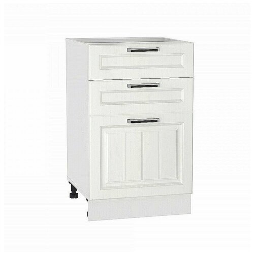 Шкаф кухонный напольный без столешницы с ящиками 50 см. Белое дерево (Н 503)