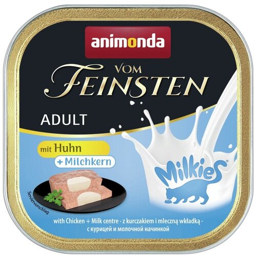 Корм для кошек ANIMONDA Vom Feinsten Adult курица с молоком ламист. 100г (упаковка - 32 шт)