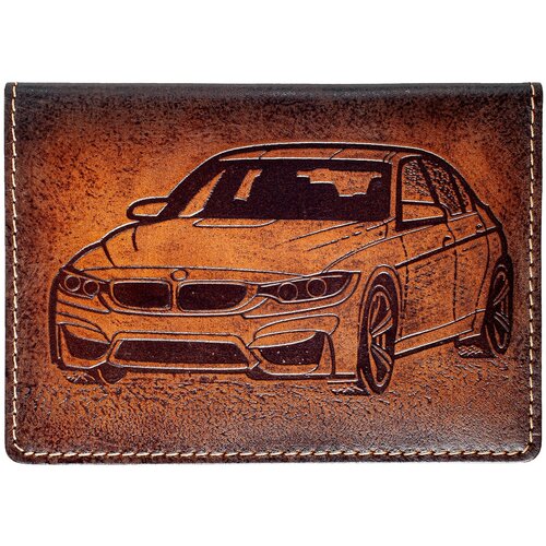 Обложка для автодокументов , коричневый