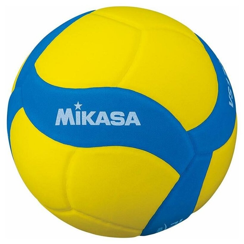 Волейбольный мяч Mikasa VS170W желтый/синий - фото №1