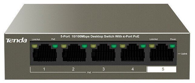 Коммутатор Tenda TEF1105P-4-63W