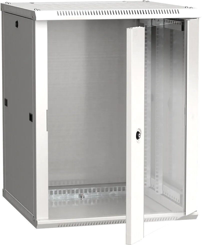 Шкаф коммутационный ITK LWR3-18U66-GF настенный, стеклянная передняя дверь, 18U, 600x900x600 мм