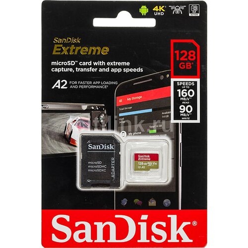 Карта памяти MICRO SDHC 32GB UHS-I SDSQXAO-128G-GN3ZN SANDISK карта памяти sandisk micro sdhc 64gb uhs 3 sdsqqvr 064g gn6ia