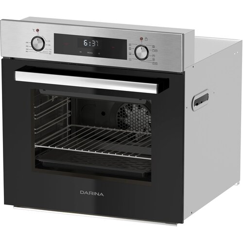 Духовой шкаф Электрический Darina 0U5 BDE112 708 X1 нержавеющая стальчерный 25054₽