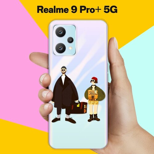 Силиконовый чехол на realme 9 Pro+ 5G Леон и Матильда / для Реалми 9 Про Плюс силиконовый чехол на realme 9 pro 5g астронавт 50 для реалми 9 про