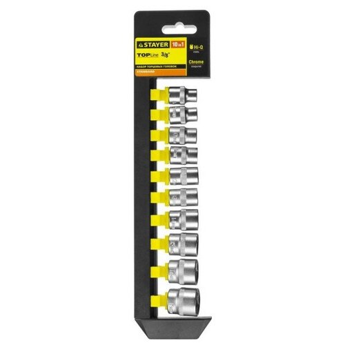 фото Stayer rss 10m набор торцовых головок 10 предм. 27757-h10