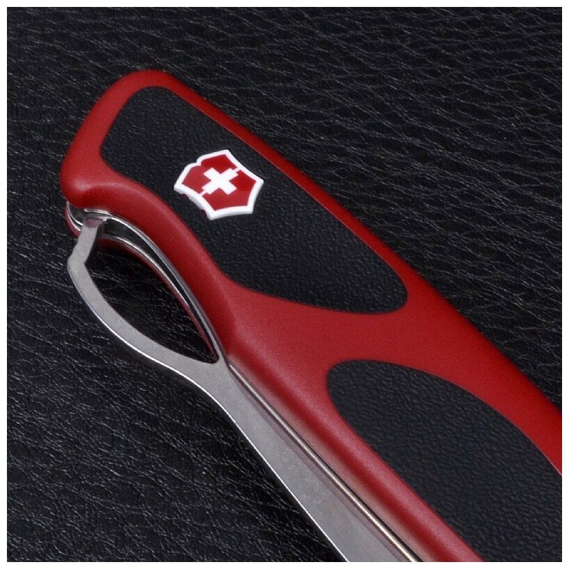 Нож перочинный Victorinox RangerGrip 63 (0.9523.MC) 130мм 5функций красный/черный карт.коробка - фото №14