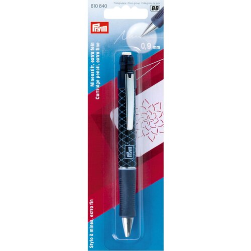 механический карандаш prym love сифелями на керам основе особо тонкий 0 9мм prym Prym 610840 Механический карандаш с 2 грифелями, 0.9 мм, белый стержень