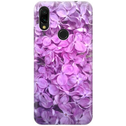 фото Силиконовый чехол на xiaomi redmi 7 / сяоми редми 7 с принтом "цветы серени" gosso