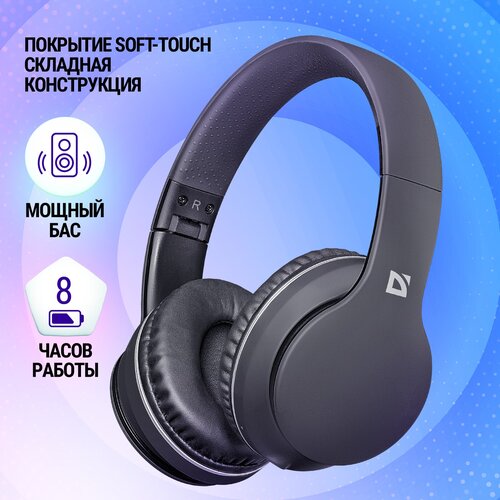 Беспроводные наушники Defender FreeMotion B580, черный — купить в ...