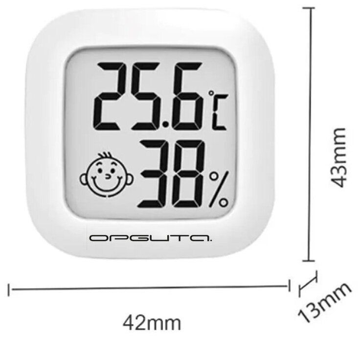 Домашняя мини метеостанция комнатный цифровой гигрометр термометр для дома - фотография № 2