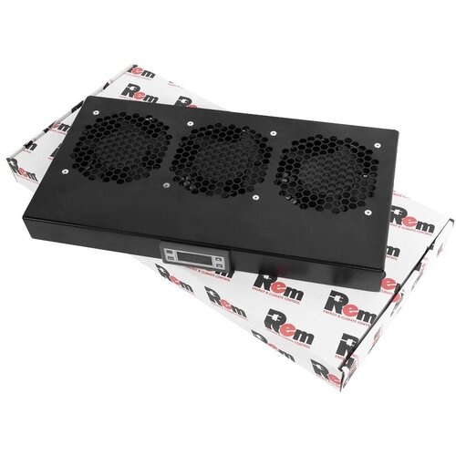 ЦМО Модуль вентиляторный 19 1U 3 вентилятора регул глубина 200-310 мм с контроллером черный R-FAN-3K-1U-9005 12776₽