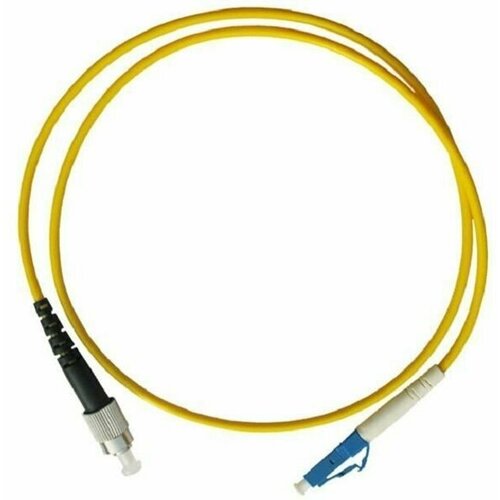 Патч-корд оптический (optic patch cord) FC/UPC-LC/UPC SM 9/125мкм одномодовый (simplex) 1 метр, (Количество - 3 шт).