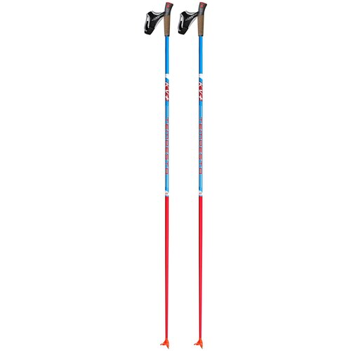 Лыжные палки KV+ Tempesta Clip, 155 см, blue