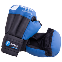 Перчатки RUSCO SPORT из искусственной кожи для рукопашного боя 6 oz синий