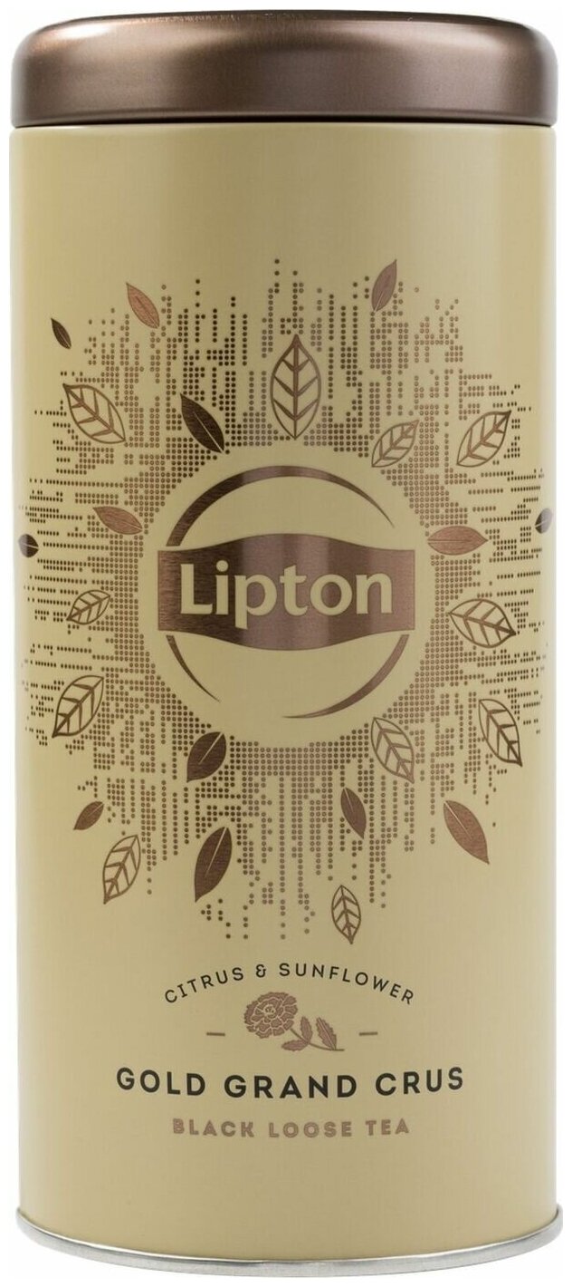 Чай черный Lipton Grand Crus Gold, подарочный набор, 75 г - фотография № 1