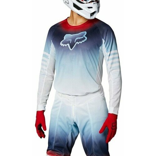 Мотоджерси Fox Airline Reepz Jersey (White/Red/Blue, XL, 2022 (26731-574-XL))