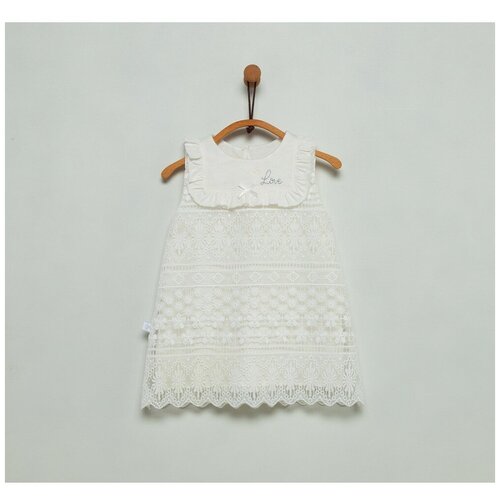 фото Платье для девочки caramell серия mini class girl белое, размер 68-74
