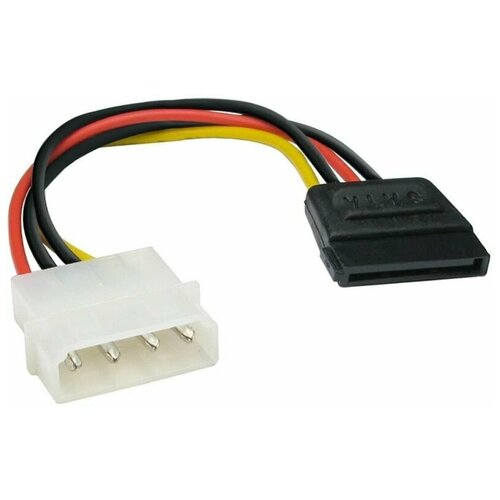 кабель питания molex sata x2 exegate ex cc sata psy molex 4pin 2xsata15pin 0 15м Кабель питания SATA ExeGate EX-CC-SATA-PS (Molex 4pin/SATA15pin, 0,15м)