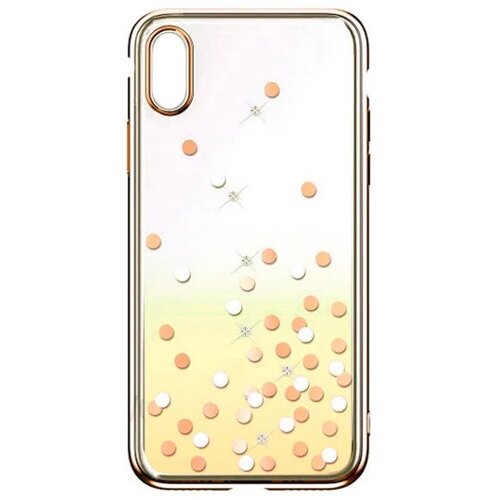 Чехол Devia для iPhone XS Max Polka Crystal Series желтый чехол накладка для apple iphone x apple iphone xs devia polka crystal series фиолетовый пластик