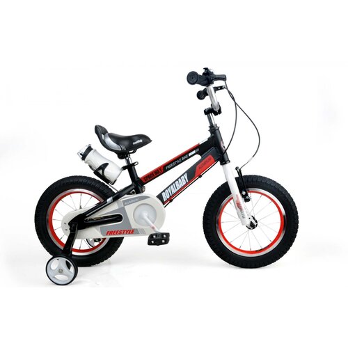 Велосипед детский Royal Baby Freestyle Space №1 Alloy 14, черный велосипед фэт байк timetry tt103 7s 20 алюминиевый детский для девочек и мальчиков металлик серебро