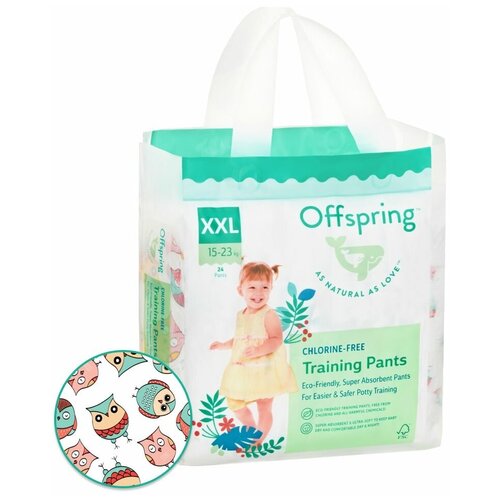 фото Offspring трусики xxl (15-23 кг), 24 шт., совы