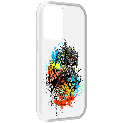 Чехол MyPads Творческая сова для OnePlus Nord N20 SE задняя-панель-накладка-бампер