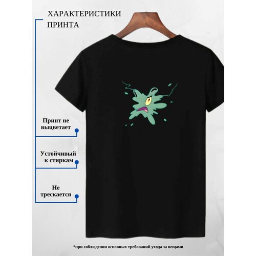 фото Футболка adonis, размер 46, черный