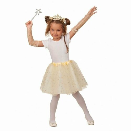 фото Карнавальный костюм "принцесса золото" звездочка, размер 116 батик