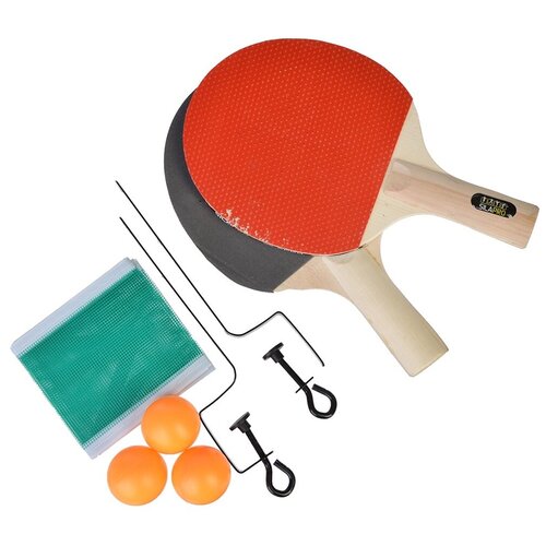 Набор для настольного тенниса SILAPRO 132-015 красный/черный/бежевый/зеленый/оранжевый