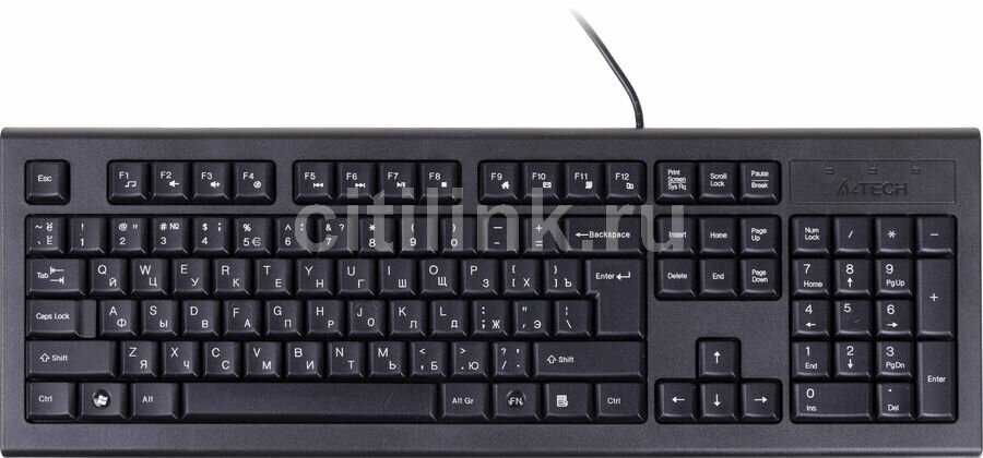 Клавиатура A4TECH KR-85, USB, черный