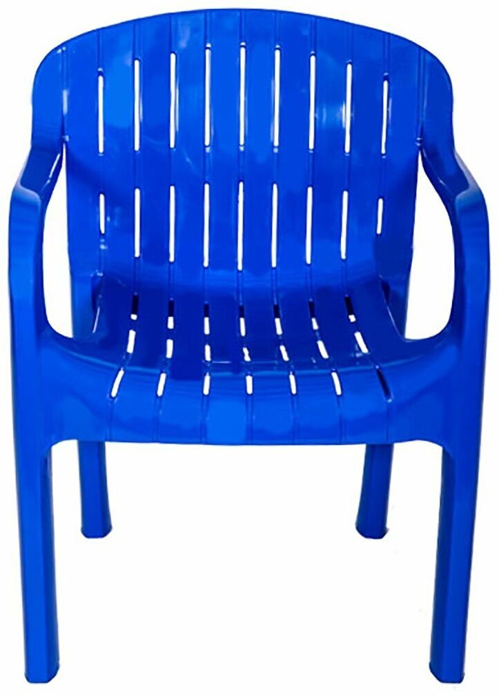 Кресло пластиковое Стандарт Пластик Летнее 81 x 48 x 61 см синее