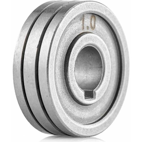 ролик подающий для порошковой проволоки 40х22х10 k 0 8 0 9 мм Ролик подающий д. 0,8-1,0 мм (30x10х10) V сталь