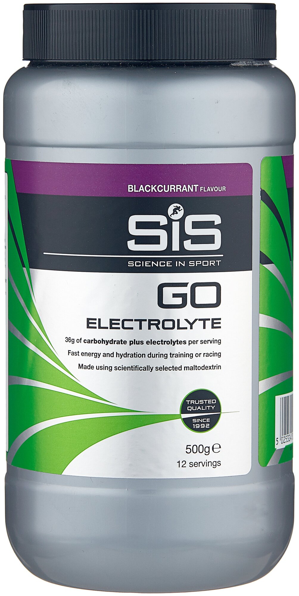 Изотоник SCIENCE IN SPORT (SiS) GO Electrolyte Powder 500 г, Черная смородина